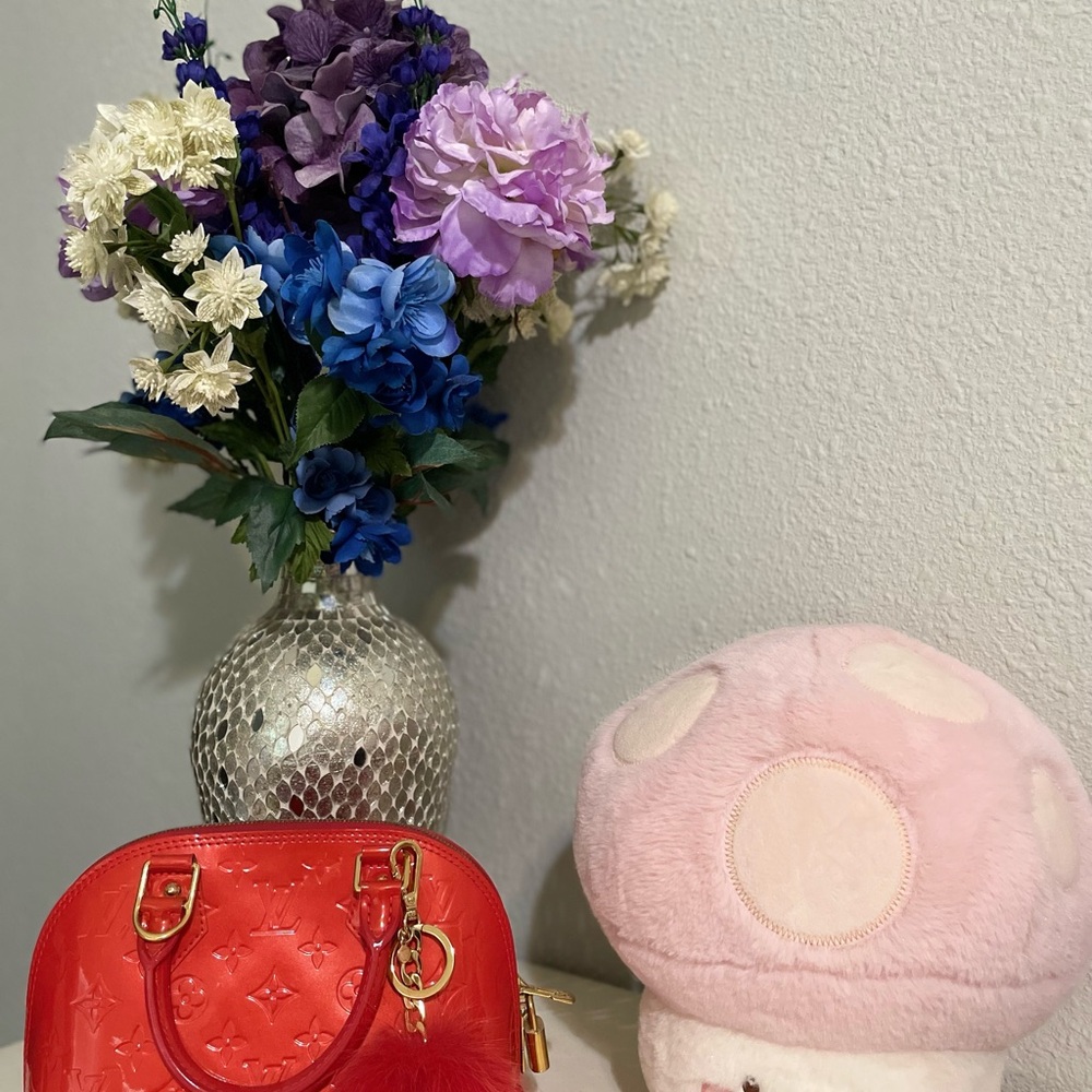Louis Vuitton Orange Vernis Alma BB